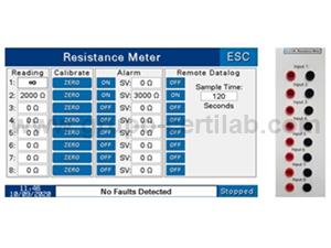 MEDIDOR E REGISTADOR DE RESISTÊNCIA ELÉTRICA ( 8 AMOSTRAS )